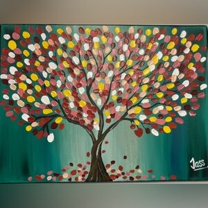 Colorful Tree Canvas Art